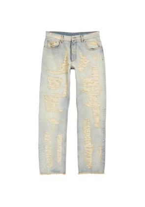 1017 Alyx 9Sm Distressed Straight Jeans