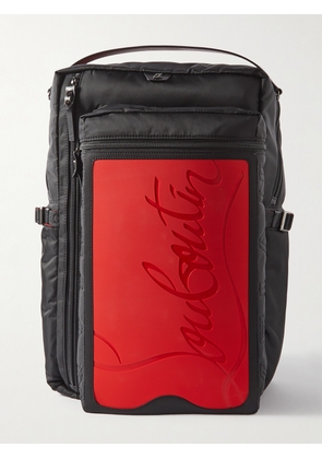 Christian Louboutin - Loubideal Leather-Trimmed Shell and Logo-Debossed Rubber Backpack - Men - Red