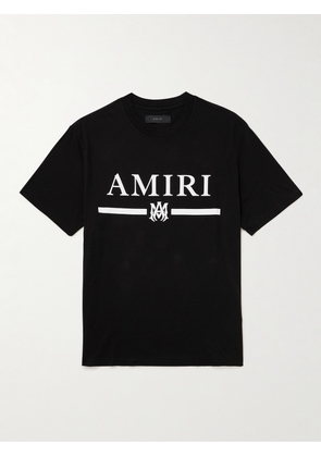 AMIRI - Logo-Appliquéd Cotton-Jersey T-Shirt - Men - Black - XS