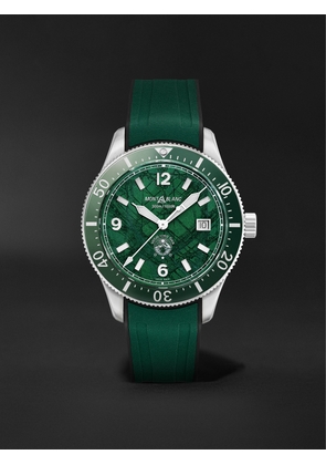Montblanc - 1858 Iced Sea Automatic 41mm Stainless Steel and Rubber Watch, Ref. No. 131450 - Men - Green