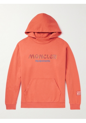 Moncler Genius - Salehe Bembury Oversized Logo-Print Cotton-Jersey Hoodie - Men - Orange - S