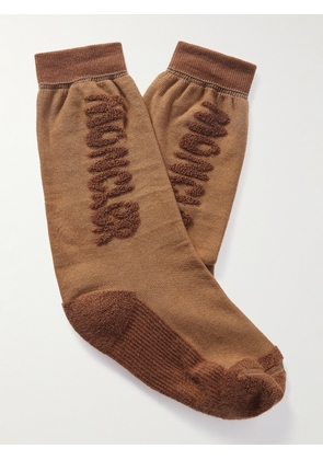 Moncler Genius - Salehe Bembury Terry-Trimmed Cotton-Blend Socks - Men - Orange - S