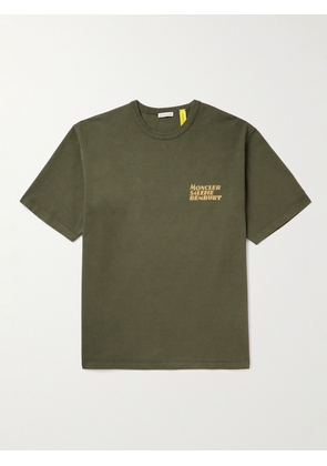 Moncler Genius - Salehe Bembury Logo-Print Cotton-Jersey T-Shirt - Men - Green - S