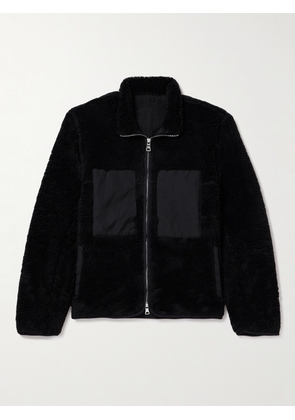 Mr P. - Shell-Trimmed Fleece Jacket - Men - Black - XS