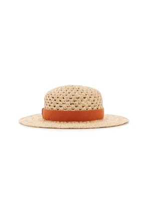 Chloé - Crocheted Raffia Hat - Neutral - S - Moda Operandi