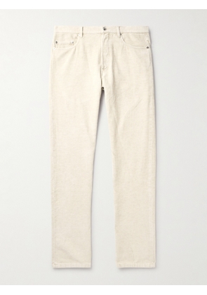 A.P.C. - Jean Straight-Leg Cotton and Linen-Blend Corduroy Trousers - Men - Neutrals - UK/US 31