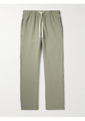 Les Tien - Straight-Leg Garment-Dyed Cotton-Jersey Sweatpants - Men - Green - S