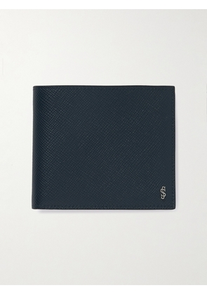 Serapian - Evoluzione Logo-Appliquéd Full-Grain Leather Billfold Wallet - Men - Blue