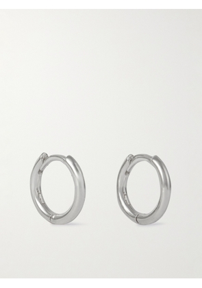 Hatton Labs - Small Round Silver Hoop Earrings - Men - Silver