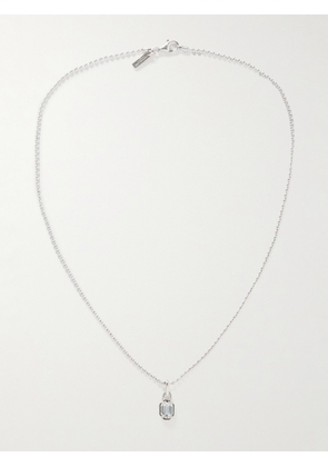 Hatton Labs - Silver Cubic Zirconia Necklace - Men - Silver