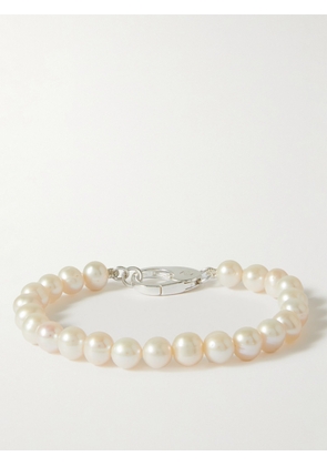 Hatton Labs - Silver Freshwater Pearl Bracelet - Men - White