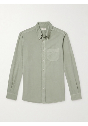 Altea - Ivy Button-Down Collar Lyocell and Cotton-Blend Shirt - Men - Green - S