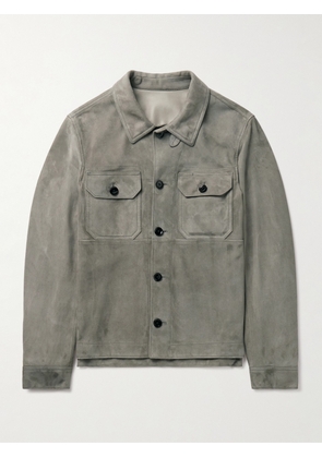 TOM FORD - Suede Jacket - Men - Gray - IT 46