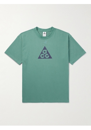 Nike - ACG Logo-Print Jersey T-Shirt - Men - Green - XS