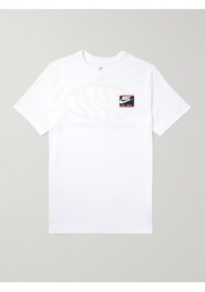 Nike - Logo-Print Cotton-Jersey T-Shirt - Men - White - XS