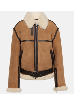 Toteme Shearling-lined suede jacket