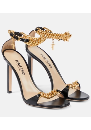 Tom Ford Zenith 105 chain-detail leather sandals