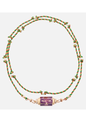 Marie Lichtenberg Players Box 18kt gold locket necklace with diamonds