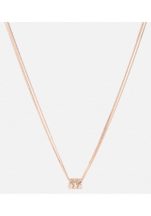 Suzanne Kalan 18kt rose gold necklace with diamonds