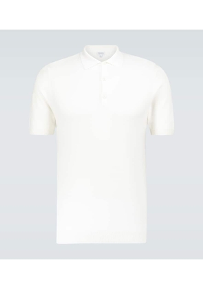 Sunspel Knitted cotton polo shirt