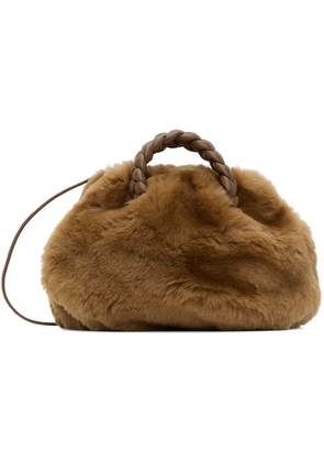 HEREU Brown Bombon Shearling Bag