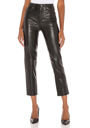BLANKNYC Faux Leather Straight Leg Pant in Black. Size 26, 27, 29, 30.