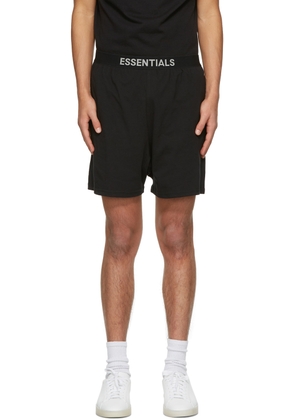 Fear of God ESSENTIALS Black Jersey Lounge Shorts