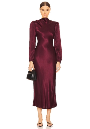 ASTR the Label Samara Dress in Wine. Size L, M, XL.