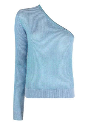 Forte Forte one-shoulder knitted top - Blue