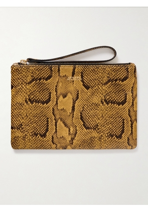 Isabel Marant - Snake-effect Leather Pouch - Neutrals - One size