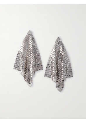 Rabanne - Pixel Flow Silver-tone Earrings - One size