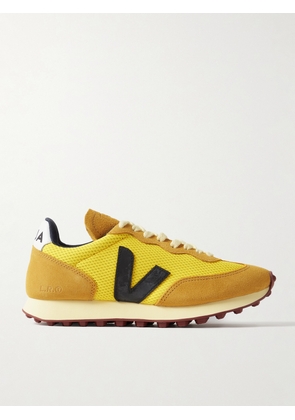 Veja - Rio Branco Leather-trimmed Suede And Alveomesh Sneakers - Yellow - IT36,IT37,IT38,IT39,IT40,IT41