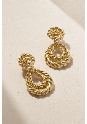 DAVID WEBB - Lasso 18-karat Gold Clip Earrings - One size