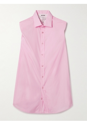 BETTTER - + Net Sustain Cotton-poplin Shirt - Pink - x small,small,medium,large