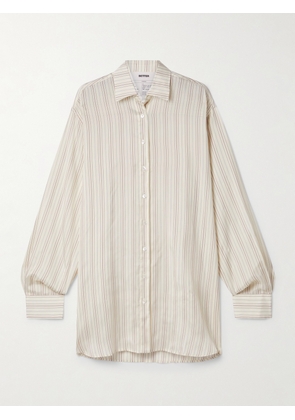 BETTTER - + Net Sustain Oversized Striped Woven Shirt - Neutrals - XS/S,M/L