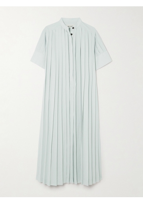RÓHE - Pleated Woven Maxi Dress - Gray - XS/S,M/L