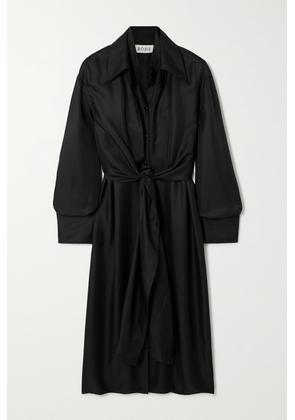 RÓHE - Layered Silk Dress - Black - FR34,FR36,FR38,FR40,FR42,FR44