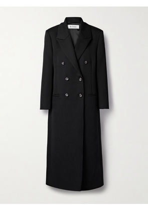 RÓHE - Double-breasted Wool-twill Coat - Black - FR34,FR36,FR38,FR40,FR42