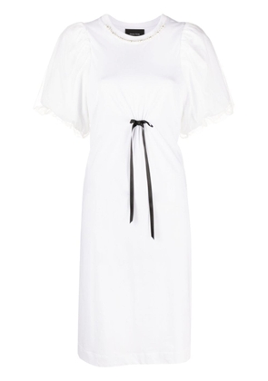 Simone Rocha puff-sleeve cotton dress - White
