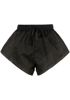 Templa high-waist track shorts - Black