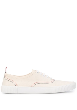 Thom Browne Heritage canvas sneakers - White
