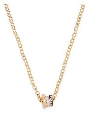 Foundrae 18kt yellow gold Heartbeat Karma diamond necklace