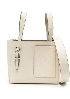 Valextra micro Bucket leather tote bag - Neutrals