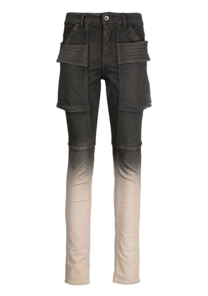 Rick Owens DRKSHDW Creatch gradient-effect skinny jeans - Black