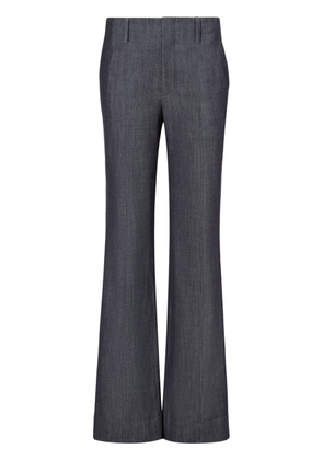 Proenza Schouler mélange-effect wide-leg trousers - Grey
