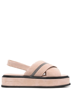 Fabiana Filippi 45mm chunky open-toe sandals - Neutrals