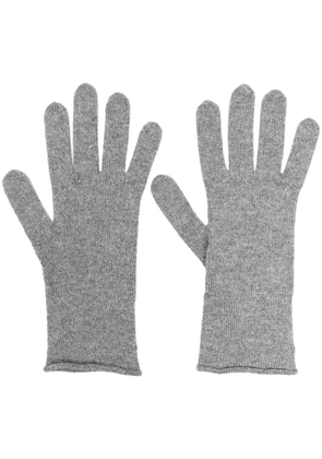 Fabiana Filippi shimmer knitted gloves - Grey