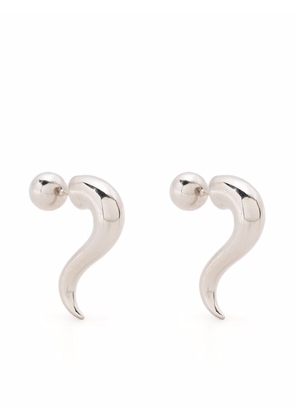 Balenciaga Force Horn earrings - Silver