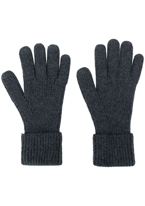 N.Peal ribbed gloves - Grey