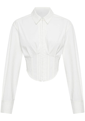 Dion Lee Tuxedo Corset shirt - White